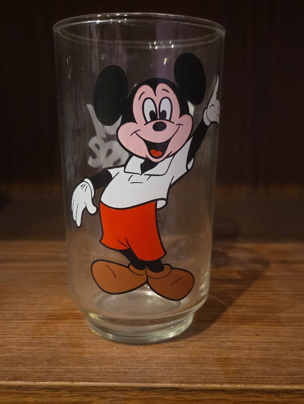 Disney Mickey Mouse Red Character Glass Tumbler